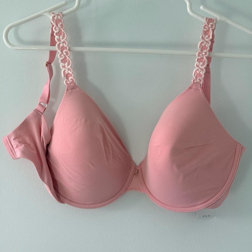 Natori Soft Pink Lace Strap Bra